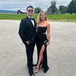 Windsor Black Strapless Dress